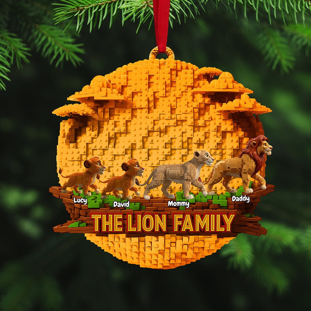 Christmas Family Ornament - Personalized Gift For Family Christmas Ornament 02OHTA151025