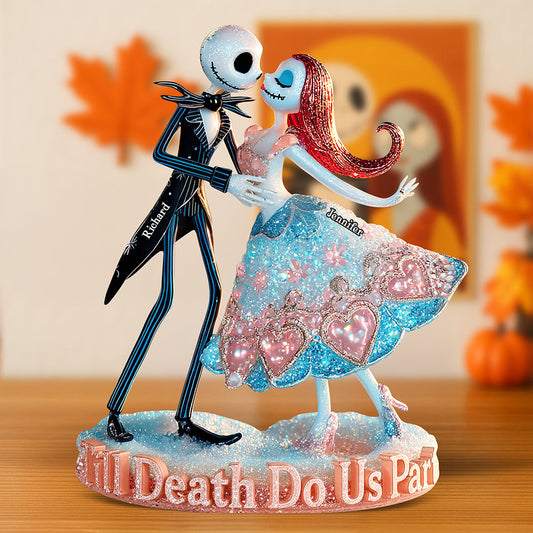 Spooky Love Acrylic Plaque - Personalized Halloween Gifts For Couple 03tgqn280825