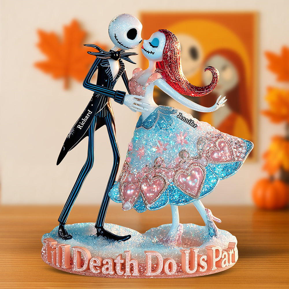 Spooky Love Acrylic Plaque - Personalized Halloween Gifts For Couple 03tgqn280825