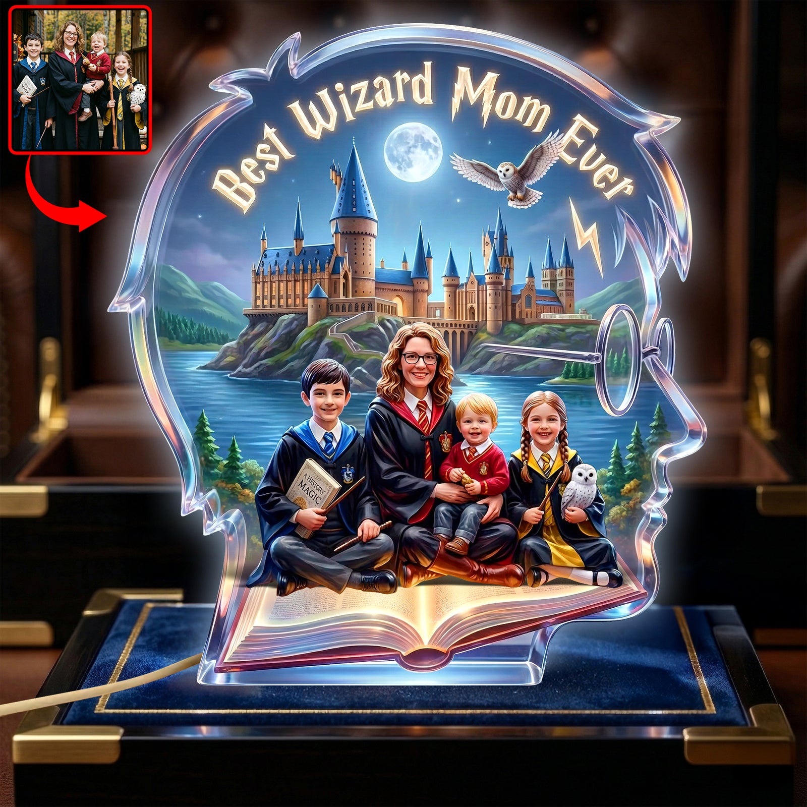 The Greatest Mothers In Fantasy World Acrylic Light Box - Custom Photo Gifts For Moms 05naqn300326