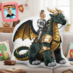 Dragon Knight Custom Photo Custom Shape Pillow - Personalized Gifts For Kid 01pata271225