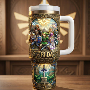Legendary Adventure 40th Anniversary Tumbler With Handle - Personalized Gifts 02nalu060426