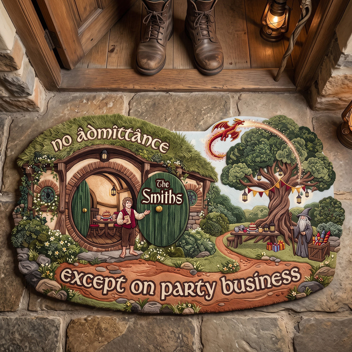 Fantasy Fellowship Custom Shape Doormat - Personalized Gifts For Family 03tyta290726