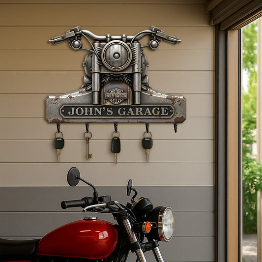 Motorcycles Garage Personalized Gifts For Motor Lovers Key Hanger 01natn070725