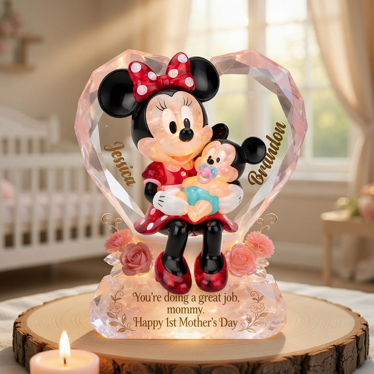Happy 1st Mother's Day Acrylic Plaque - Personalized Gifts For Moms 03tydh030426