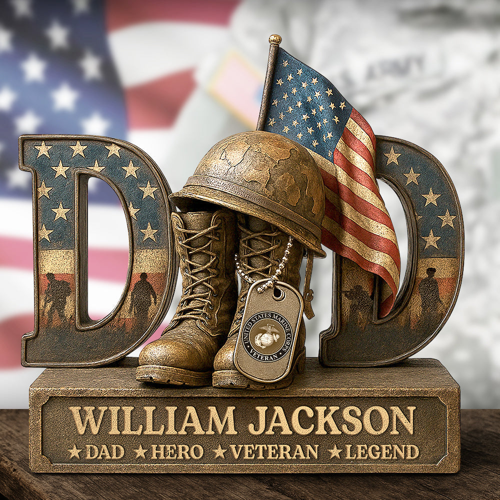 Veterans Military Acrylic Plaque- Personalized Gifts For Dad 05xqdt290425-Homacus