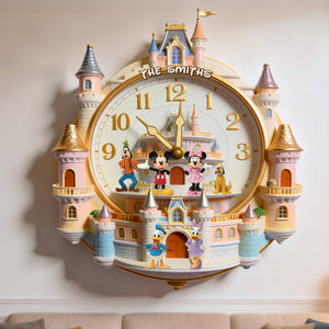Lovely Hanging Wall Clock - Personalized Gifts For Family 02natn241225