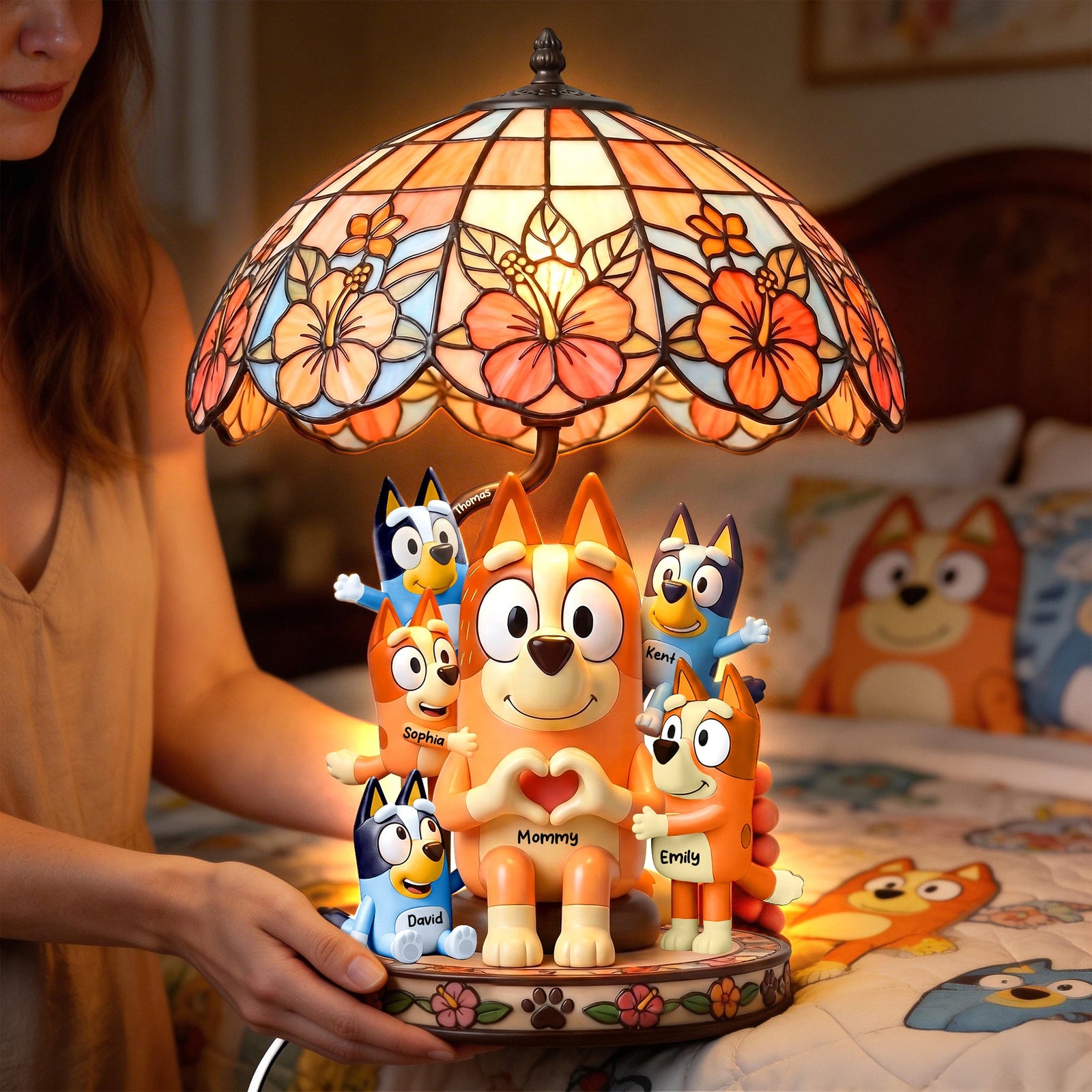 Mom and Kids Light Box - Personalized Gifts For Mother's Day 04naqn110326