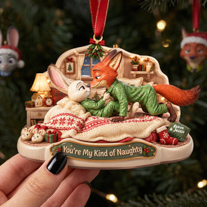 Furry Naughty Couples Acrylic Ornament - Personalized Christmas Gifts For Couples 04ttta140926