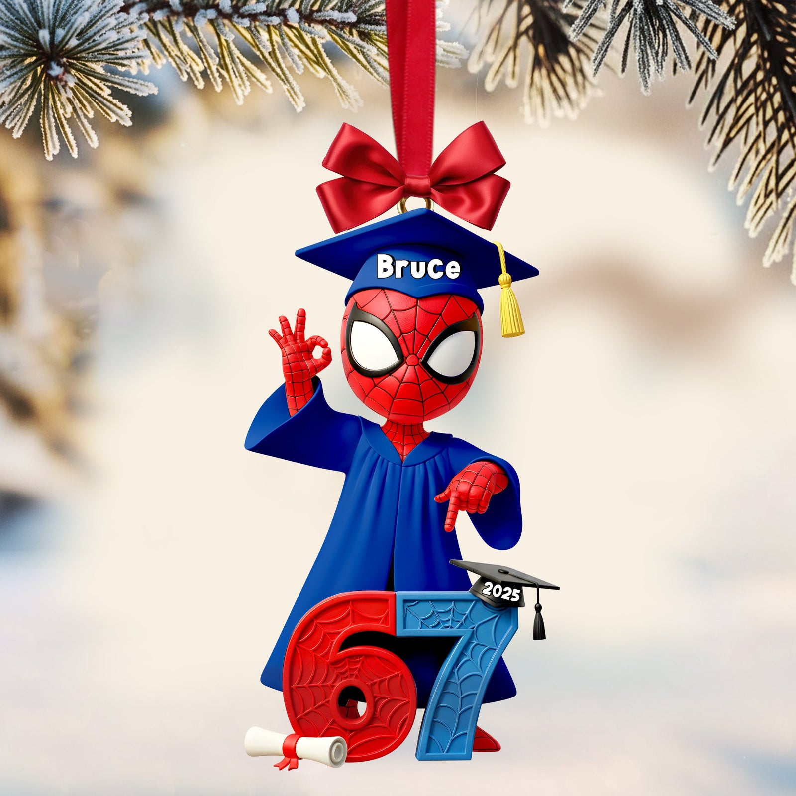 Cute Buddy Graduate Ornament - Personalized Gift For Graduation 03NALU201125