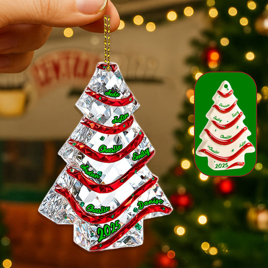 Family Ornament - Personalized Gifts For Family Christmas Ornament 03NAMG140825