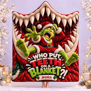 Put Teeth On A Blanket - Personalized Christmas Gifts Wearable Blanket Hoodie 06hadt161026