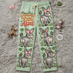 Grandma Donkey Funny Pajama Pants - Personalized Gifts For Grandma and Mom 01nata100326