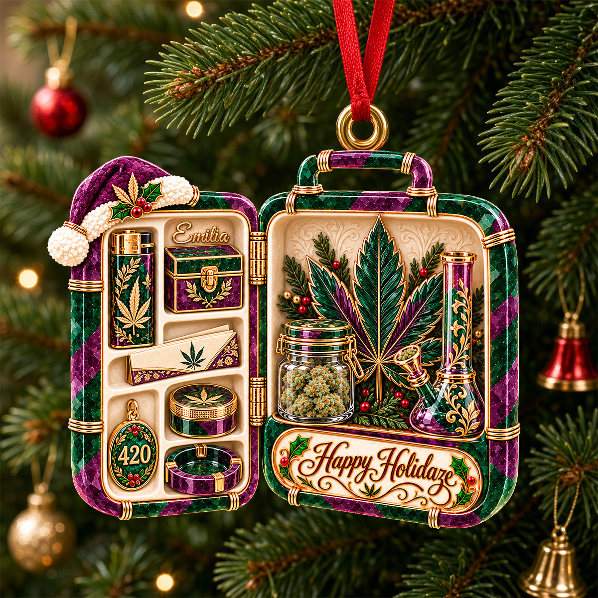 Stoner Lifestyle Acrylic Ornament - Personalized Christmas Gifts 05todh141026