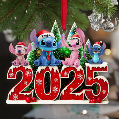Adorable Alien Family Ornament - Personalized Christmas Gifts For Family 01OHLU040925