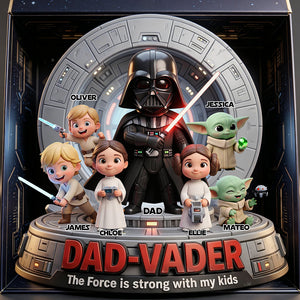 Space Warrior Dad Acrylic Plaque Personalized Gifts For Dad 01PADT050326