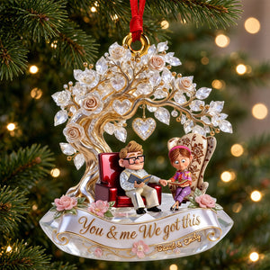 Eternal Reading Partners Christmas Ornament, Personalized Gifts For Couple 02qhdh210926