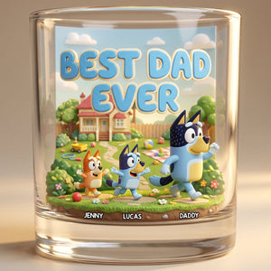 Best Dad Ever Glass Mug - Personalized Gifts For Dad 01NADT200526