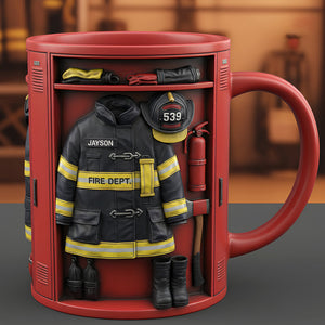 Firefighter Locker Mug - Personalized Gifts For Firefighter 04KIDT201225