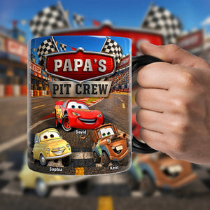 Papa Racing Crew Magic Mug - Personalized Gifts For Dad 03PAQN040526
