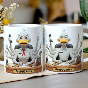 Funny Overworked Animal Office Coffee Mug - Personalized Gifts For Officers 05TOLU1311425