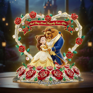 Dancing Couple Custom Shape Acrylic Light Box - Personalized Gifts For Couple 02pata261125