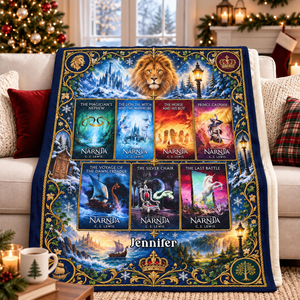 Magical Kingdom Book Collection Blanket - Personalized Gifts For Fantasy Lovers 07naqn081026