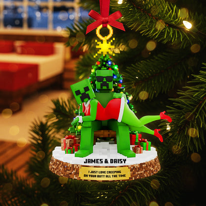 Personalized Gifts For Christmas, Naughty Couple Acrylic Ornament 03tgta110925