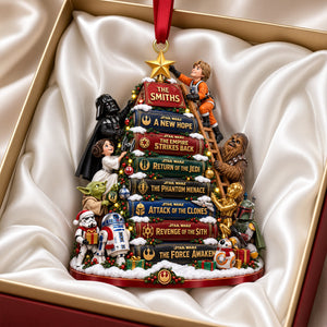 Cosmic Story Book Christmas Ornament - Personalized Gifts For Family 08patn211026