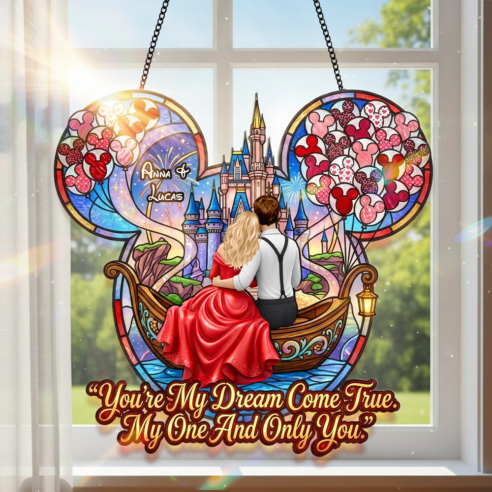 Dreamy Couple Boat Suncatcher - Personalized Gifts For Couples 05HUTN131225