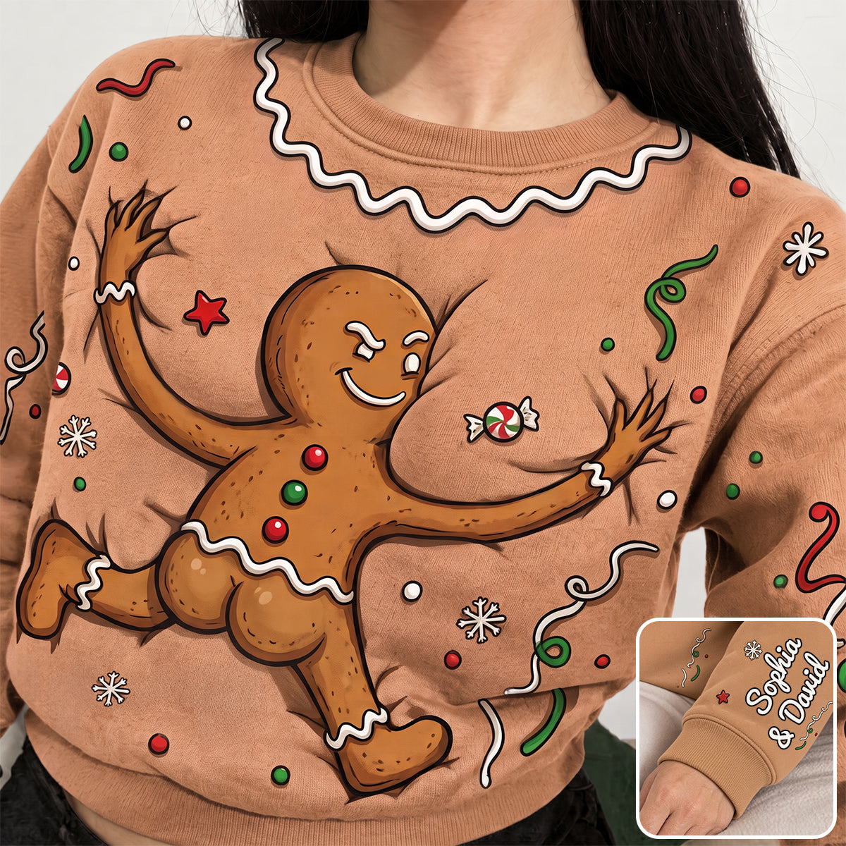 Funny Gingerbread 3D Shirt - Personalized Gifts For Christmas 01hutn091026