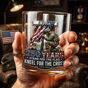 Celebrate America 250th Anniversary Drinking Glass - Personalized Gifts For Veterans 01tota160626