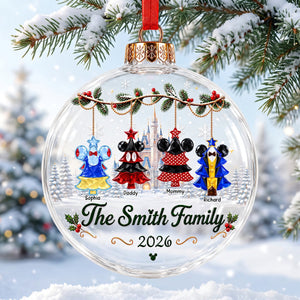 Lovely Snowball Acrylic Ornament - Personalized Christmas Gifts For Family 04ohqn040926