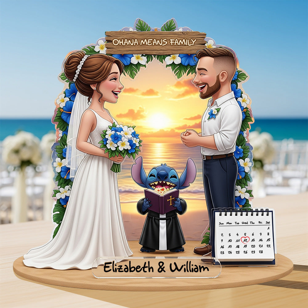 Wedding Couple Acrylic Plaque - Personalized Custom Photo Gifts For Couple 03HYLU210825