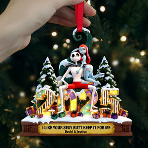 Cheeky Touch Couple Ornament - Personalized Gift For Couples 07OHLU121125