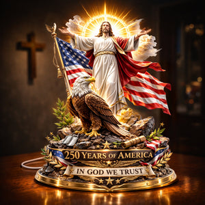 United In Faith 250 Years Anniversary Light Box - Personalized Gift For Christian 03TYLU030326