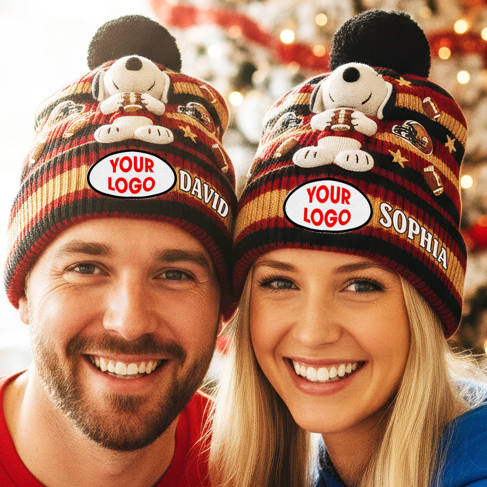 Team Spirit Bobble Beanie Hat - Personalized Gifts For Sports Fans 03naqn021025