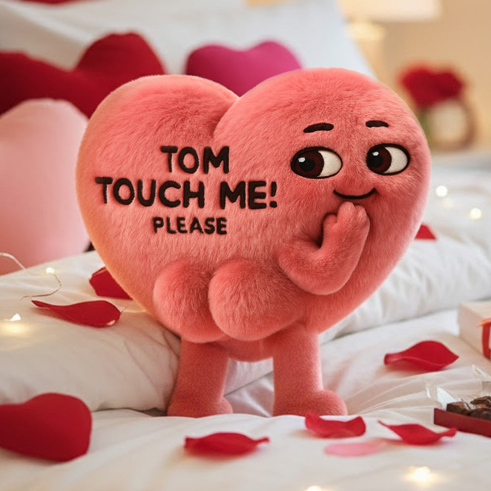 Funny Heart Custom Shape Pillow - Personalized Gifts For Couples 03natn291125