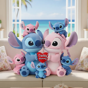 Blue Alien Family Shaped Pillow  - Personalized Gifts For Family 01OHLU151125
