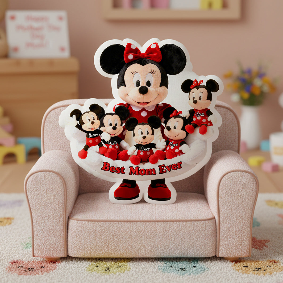 Best Mom Ever Custom Shaped Pillow  - Personalized Gifts For Mother 02kita110226