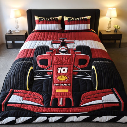 Speed Racer Quilt Bed Set Special Line - Personalized Gift For Racing Lovers 01TGLU110725