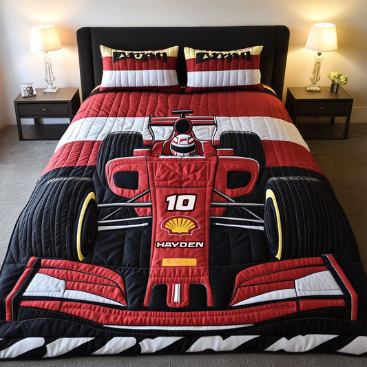 Speed Racer Quilt Bed Set Special Line - Personalized Gift For Racing Lovers 01TGLU110725