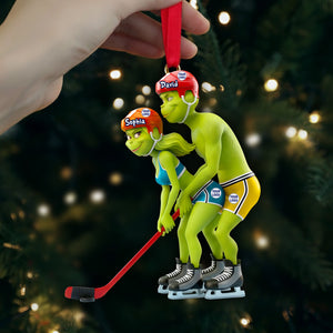 A Playful Twist Acrylic Ornament - Personalized Gift For Sporty Couple 04OHLU291025