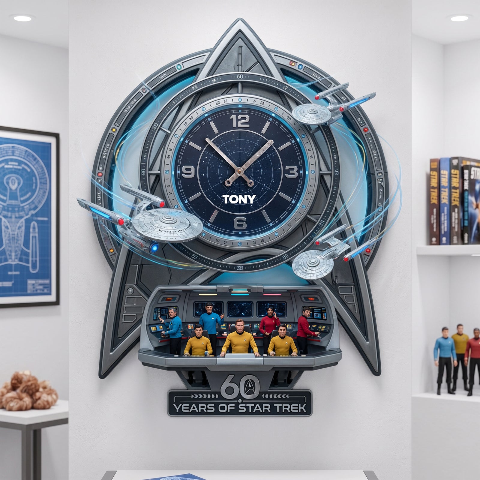60 Years Of Cosmic Voyage Wall Clock - Personalized Gifts 06tylu180726
