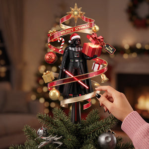 Dark Christmas Tree Topper - Personalized Gifts For Christmas 01hata110826