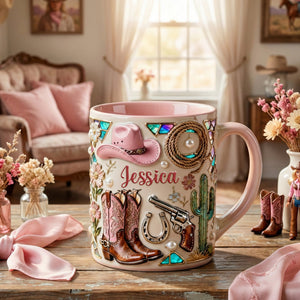 Cowgirl Accent Mug - Personalized Gifts For Cowgirl 05hymg230126