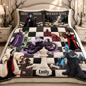 Mystical Villains Chess Quilt Bed Set - Personalized Gifts 05hadt061026