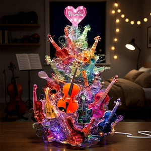 Sparkle Violin Pile Light Box - Personalized Gifts For Violinist & Violin Lovers 07QHLU281125