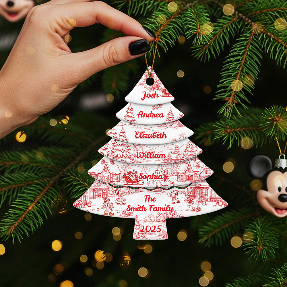 Family Christmas Tree Ornament Personalized Gifts For Family 03NATA230825