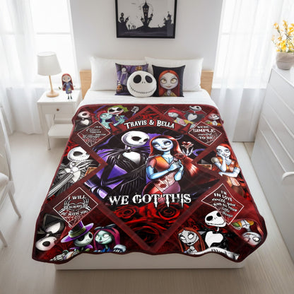 Till Death Love Story Blanket - Personalized Gifts For Couple 107laxx180725